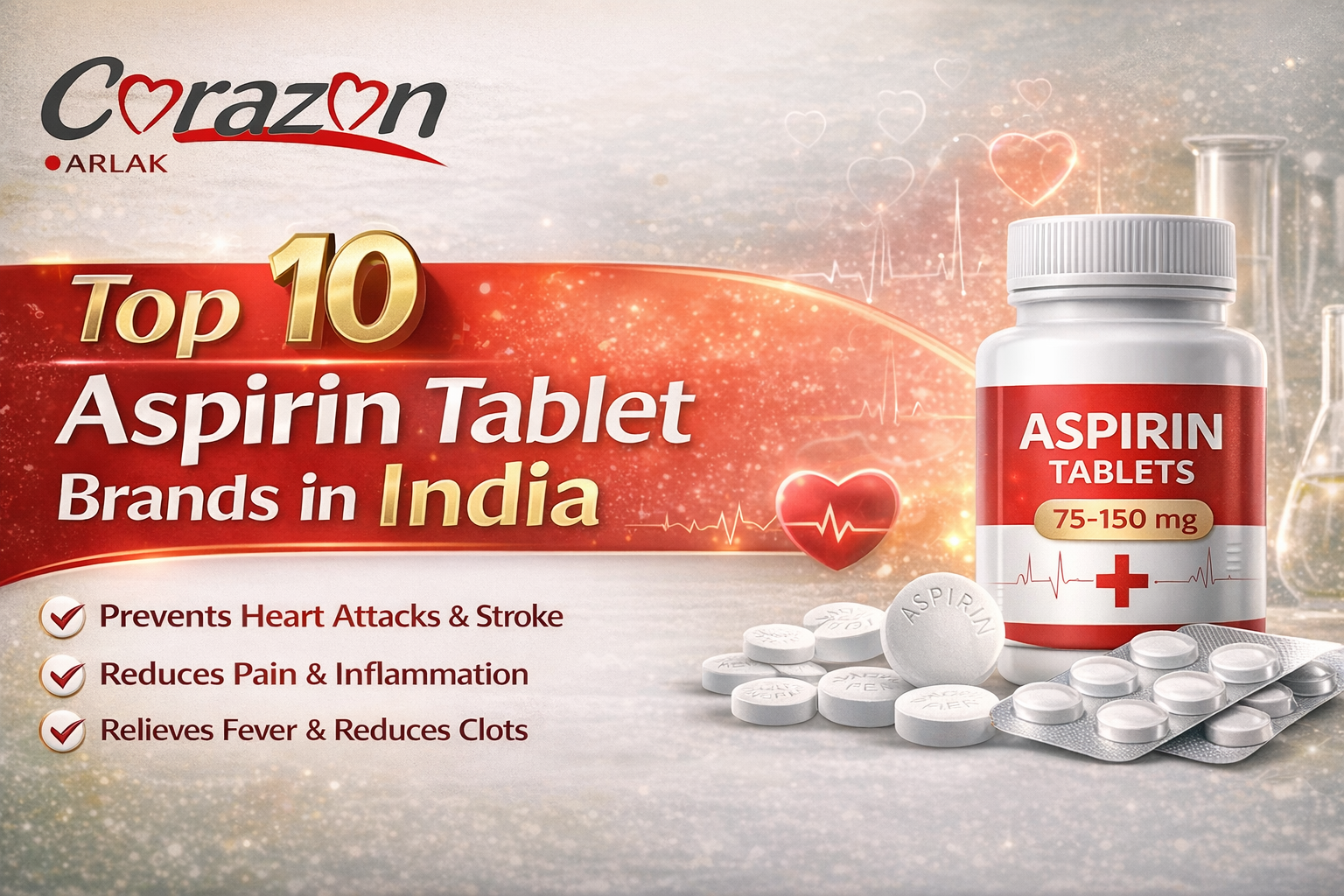 Top 10 Aspirin Tablet Brands in India