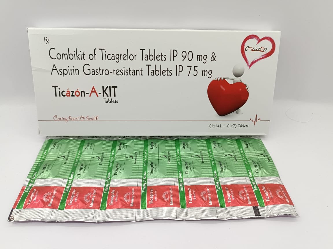 Ticagrelor 90mg with Aspirin 75mgTablet