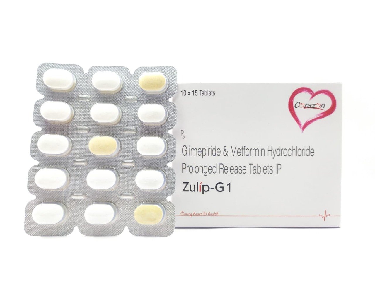 Glimepiride 1mg Metformin 500mg Tablet