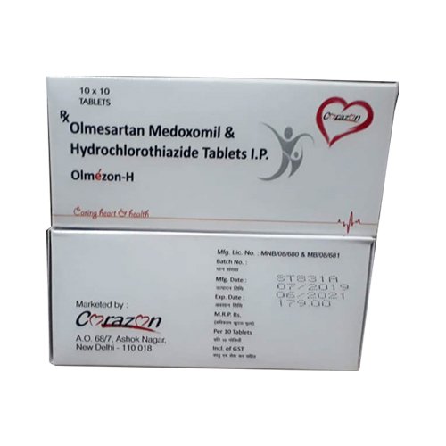 Olmesartan 40mg Hydrochlorothiazide  12.5mg Tablet