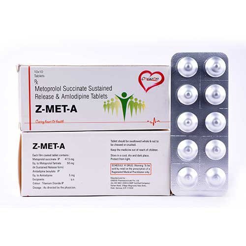 Metoprolol Amlodipine 50mg 5mg Tablet