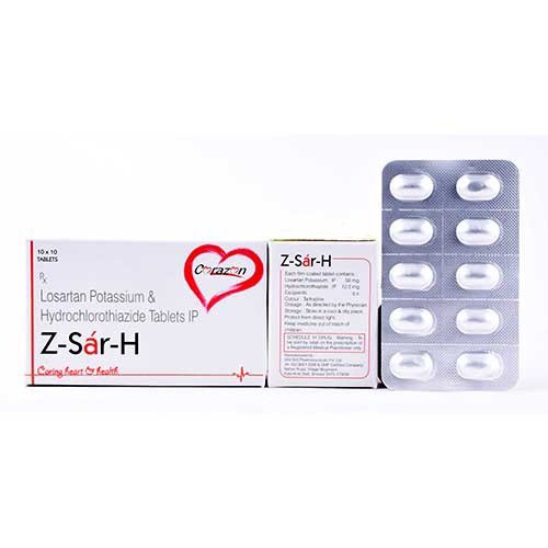 Losartan Potassium  50mg Hydrochlorothiazide 12.5mg Tablet